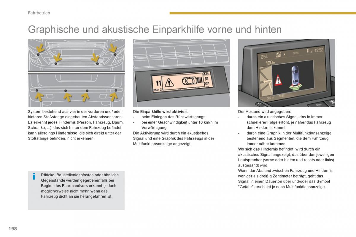 Peugeot 5008 Handbuch / page 200