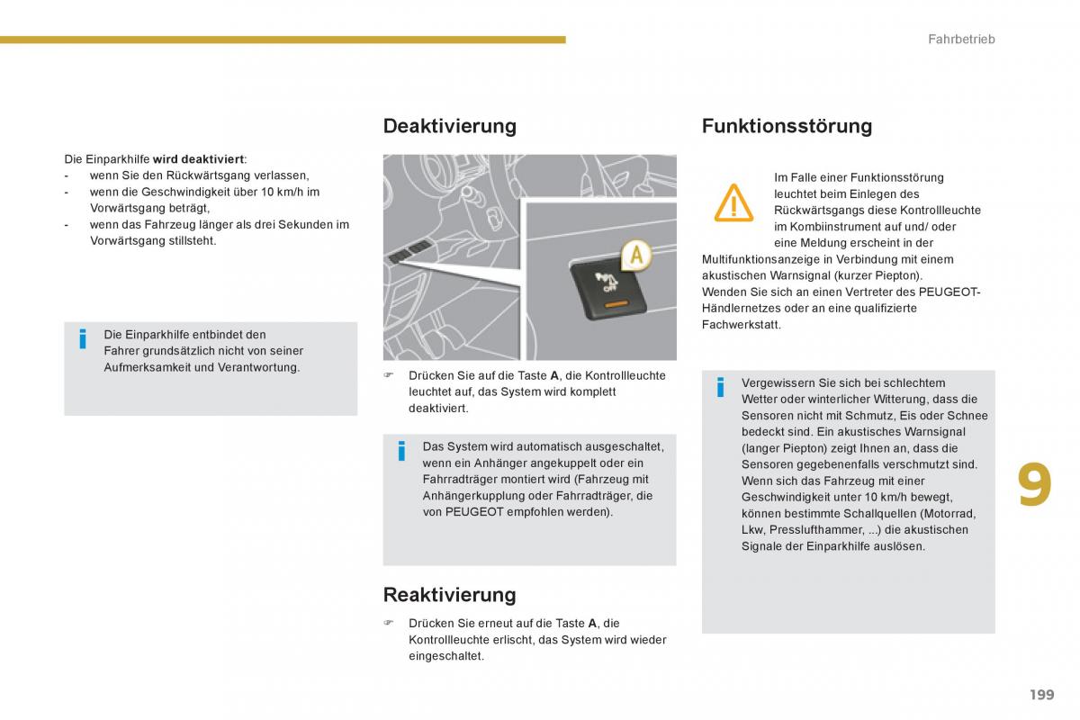 Peugeot 5008 Handbuch / page 201