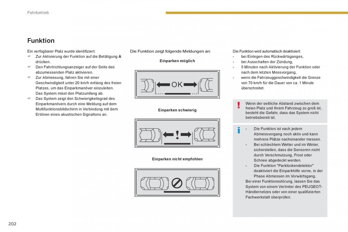 Peugeot 5008 Handbuch / page 204