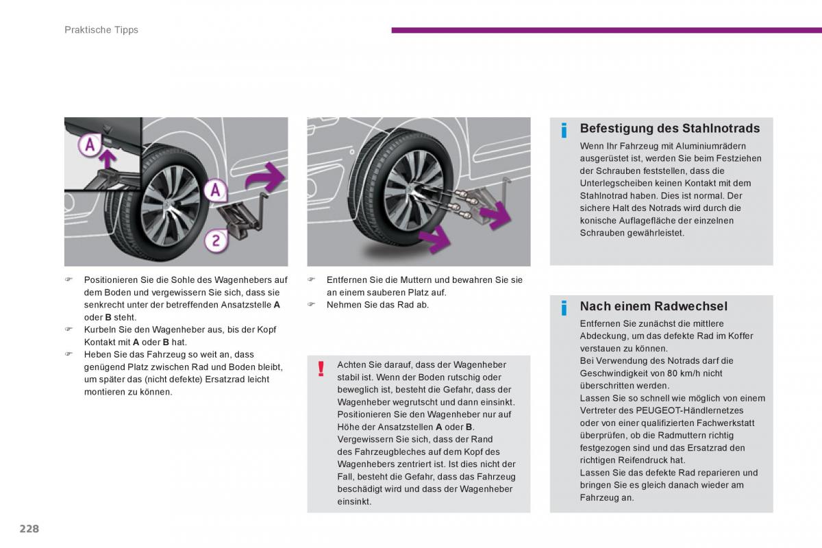 Peugeot 5008 Handbuch / page 230