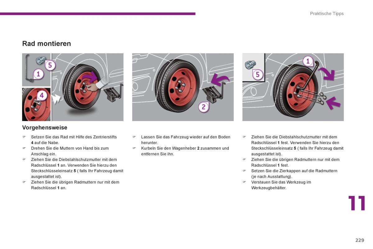 Peugeot 5008 Handbuch / page 231