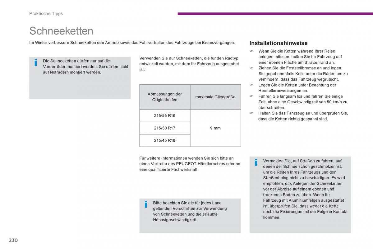 Peugeot 5008 Handbuch / page 232