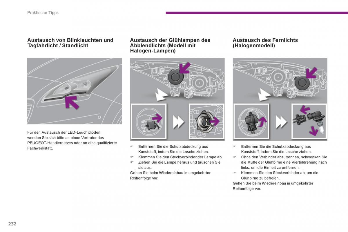 Peugeot 5008 Handbuch / page 234