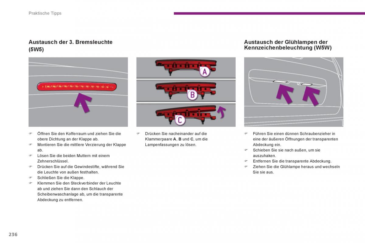 Peugeot 5008 Handbuch / page 238