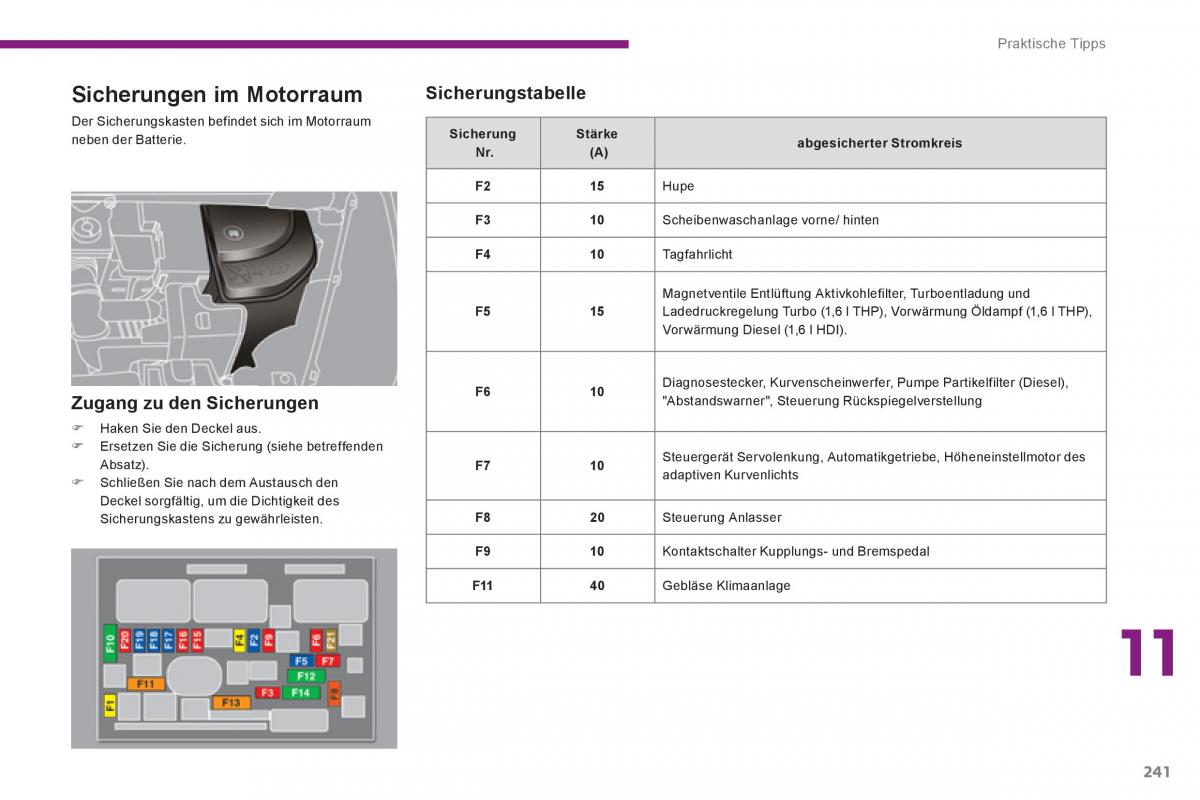 Peugeot 5008 Handbuch / page 243