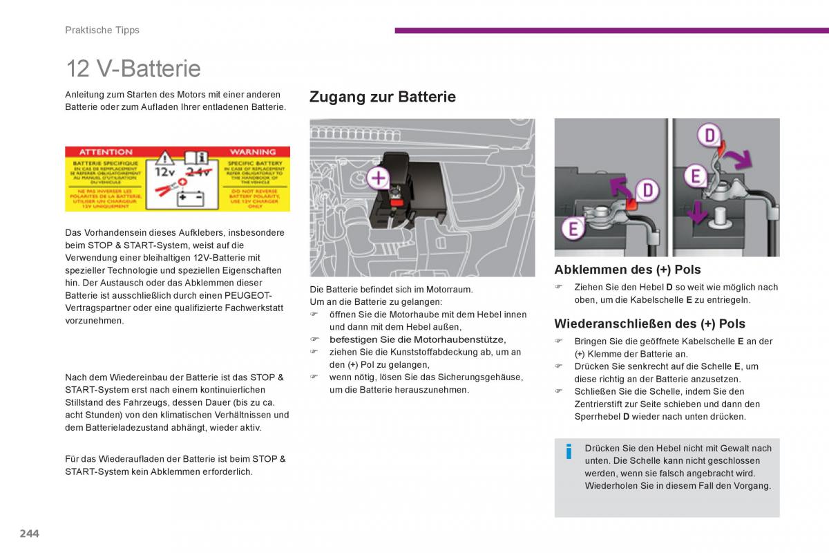 Peugeot 5008 Handbuch / page 246