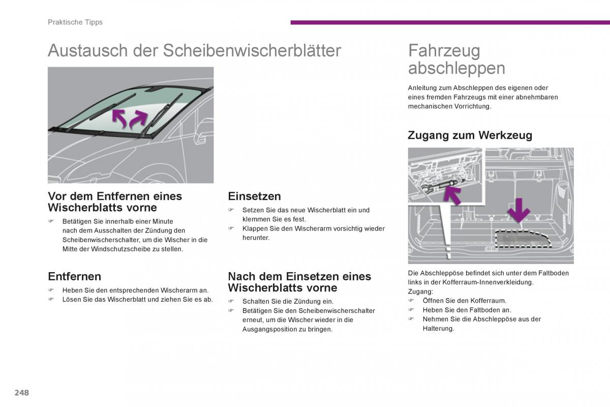 Peugeot 5008 Handbuch / page 250