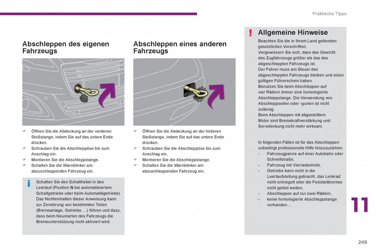 Peugeot 5008 Handbuch / page 251