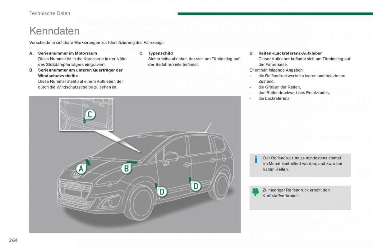 Peugeot 5008 Handbuch / page 266