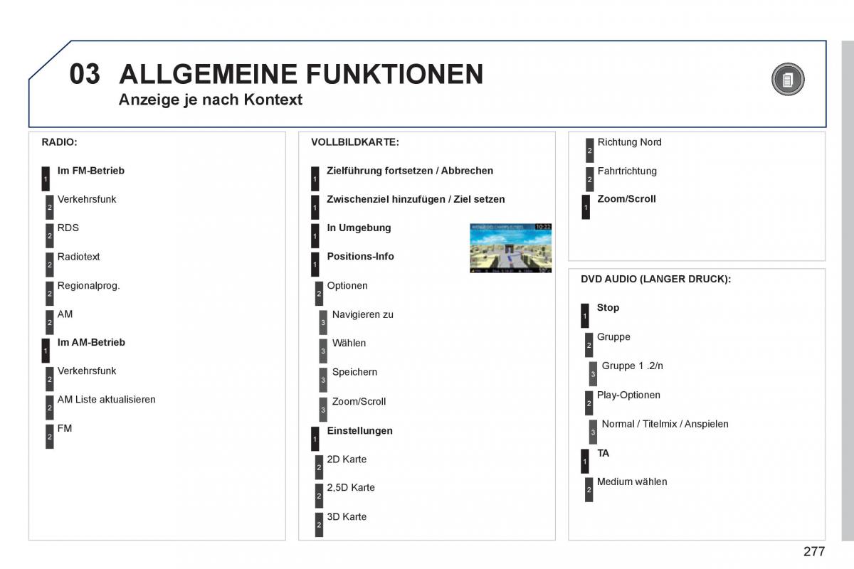 Peugeot 5008 Handbuch / page 279