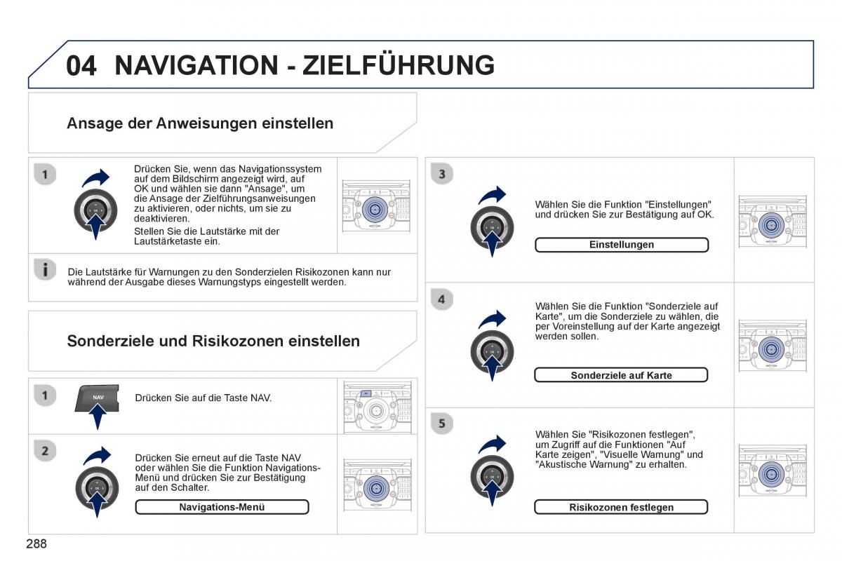 Peugeot 5008 Handbuch / page 290