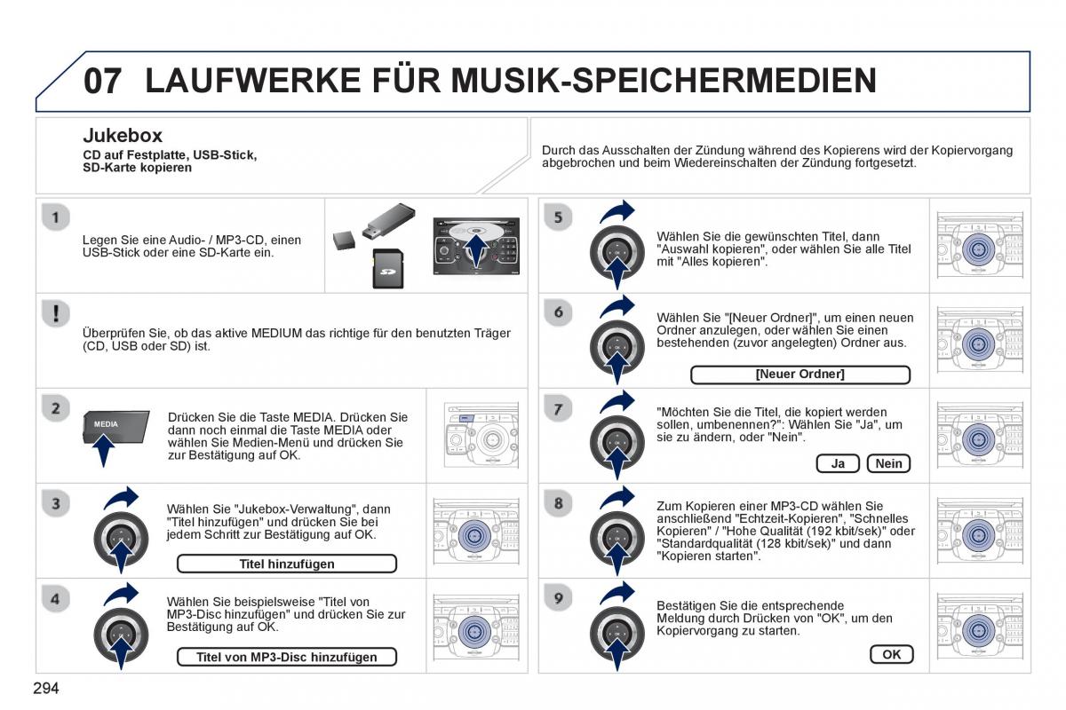 Peugeot 5008 Handbuch / page 296