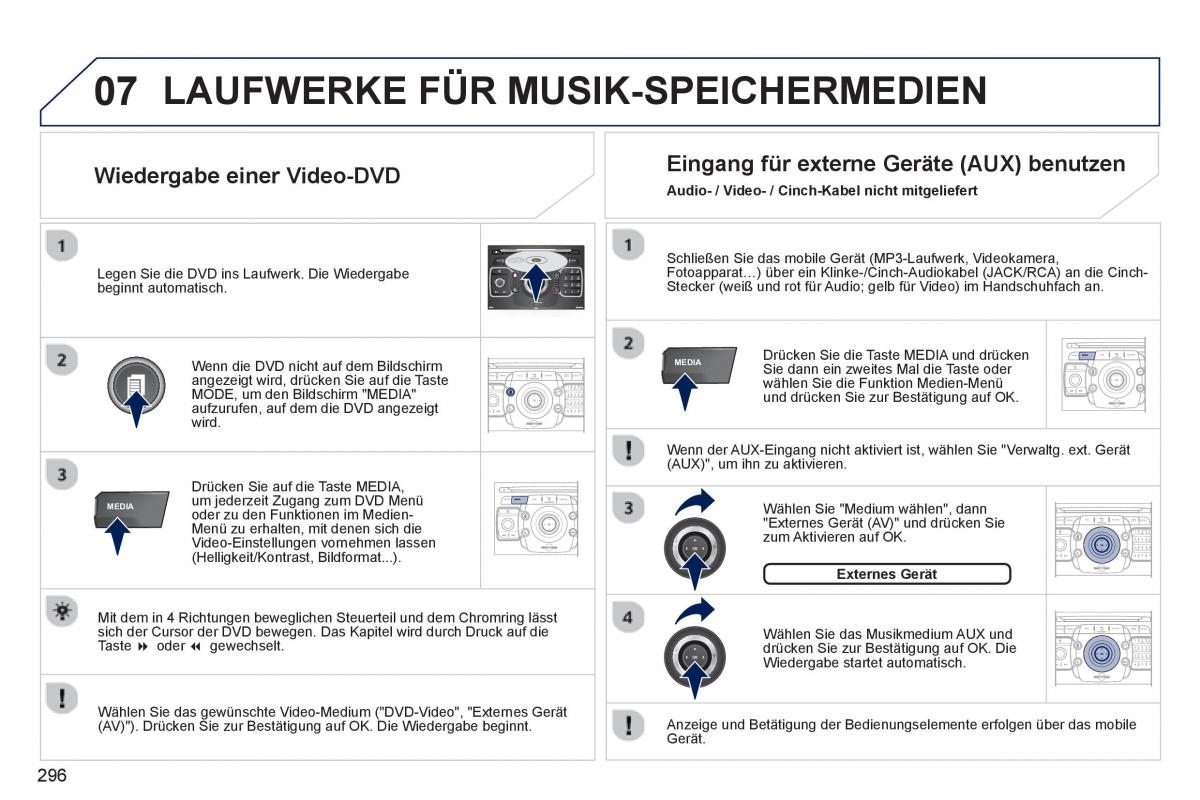 Peugeot 5008 Handbuch / page 298