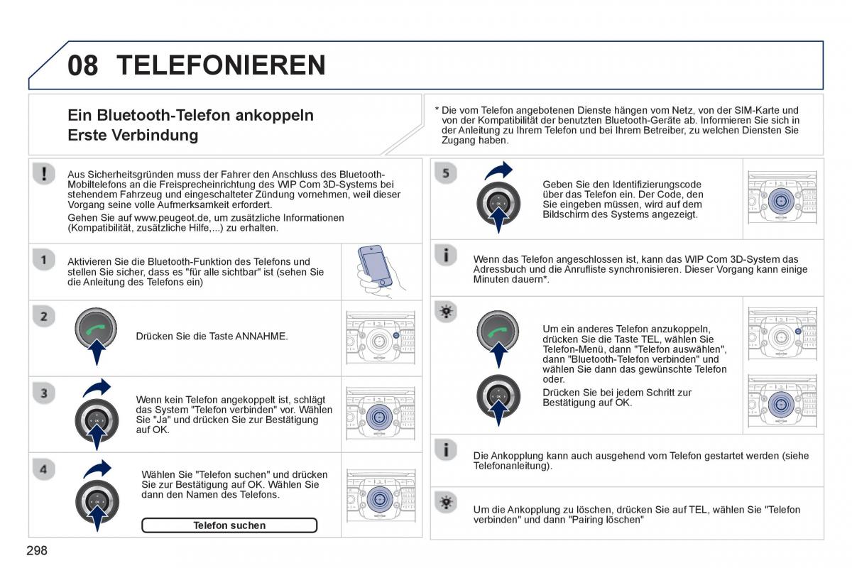 Peugeot 5008 Handbuch / page 300