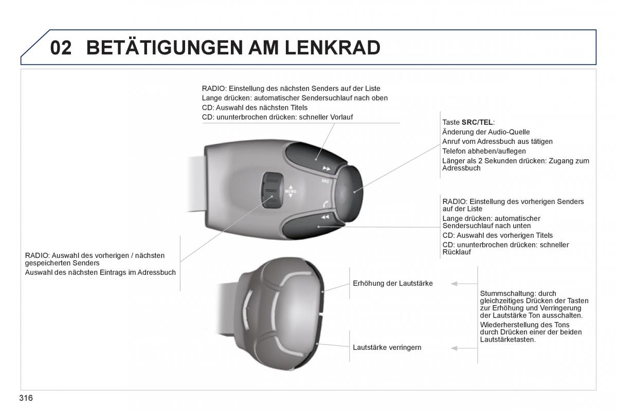 Peugeot 5008 Handbuch / page 318