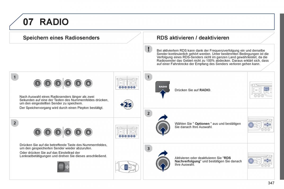 Peugeot 5008 Handbuch / page 349