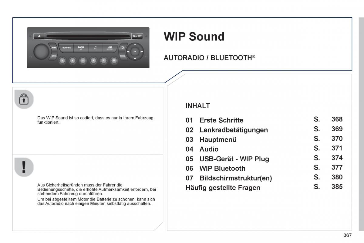 Peugeot 5008 Handbuch / page 369