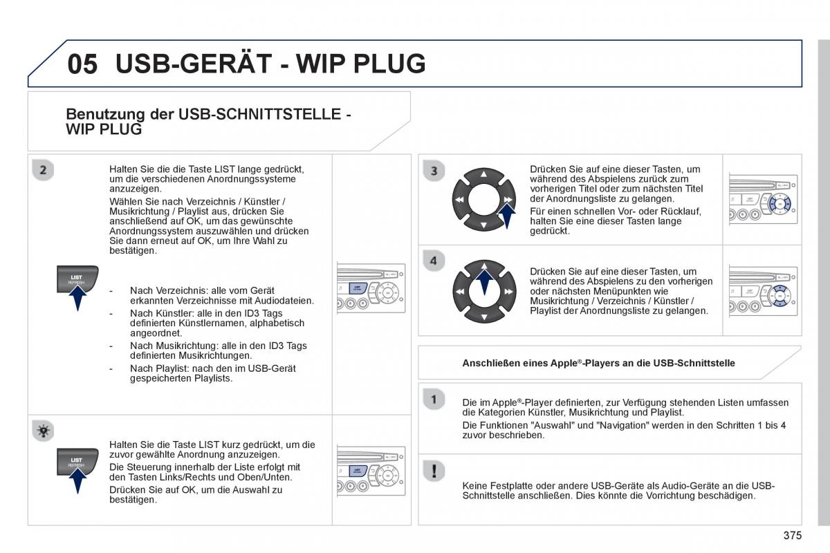 Peugeot 5008 Handbuch / page 377