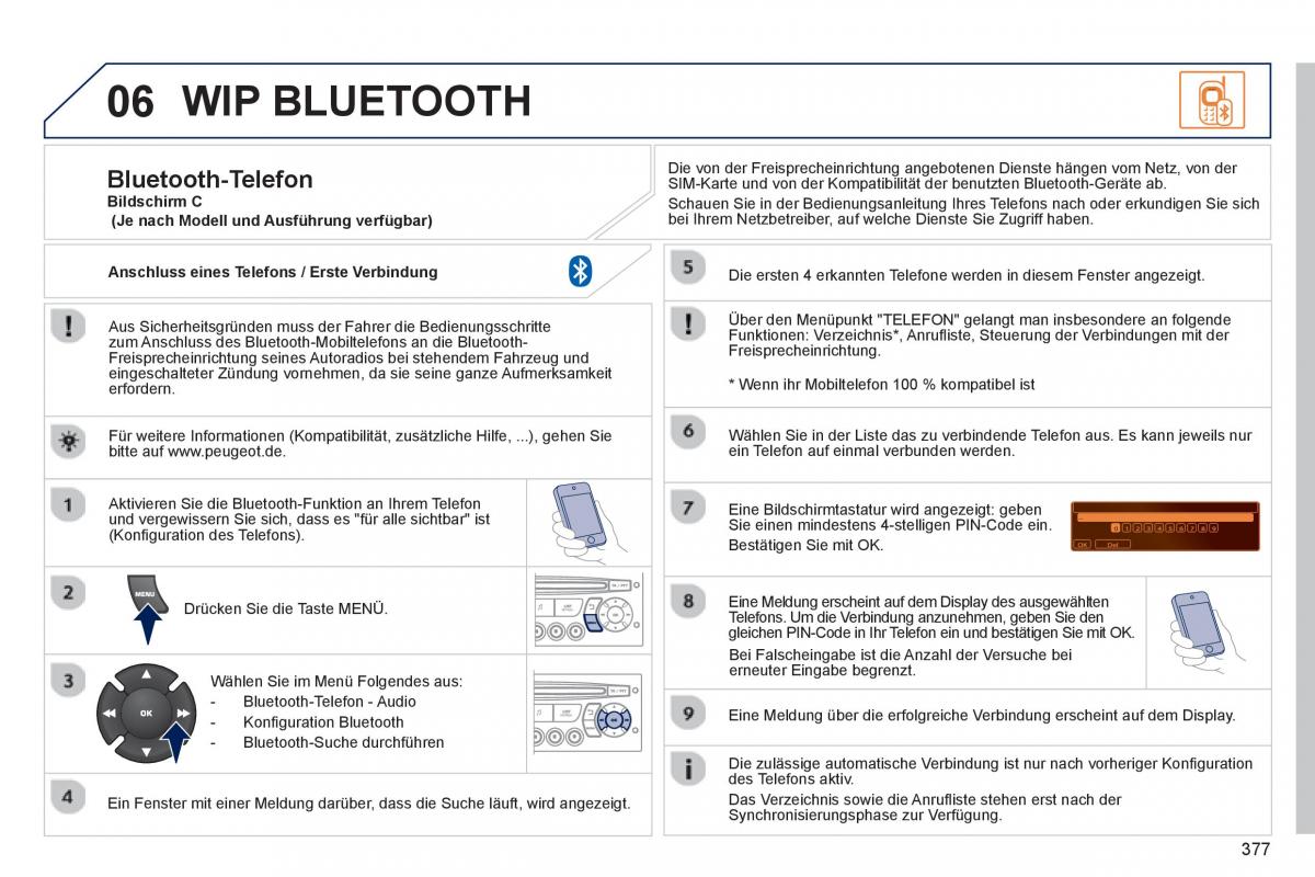 Peugeot 5008 Handbuch / page 379