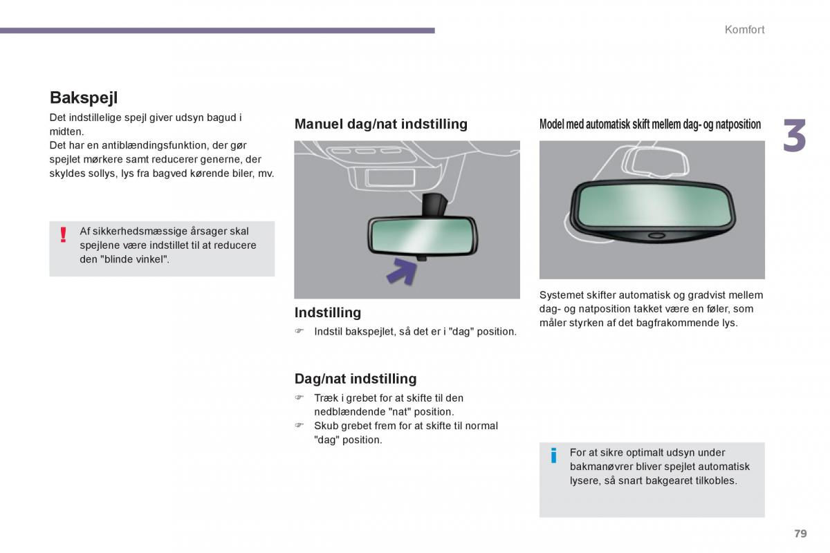 manual  Peugeot 5008 Bilens instruktionsbog / page 81