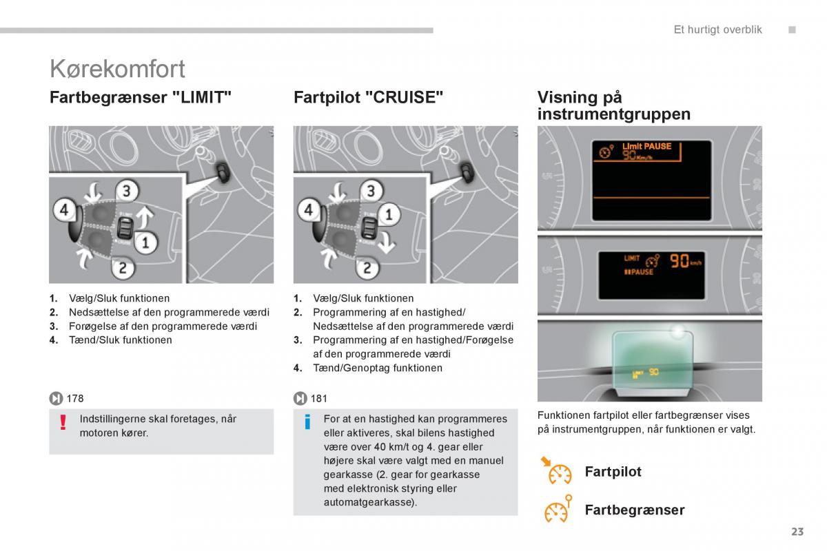 manual  Peugeot 5008 Bilens instruktionsbog / page 25