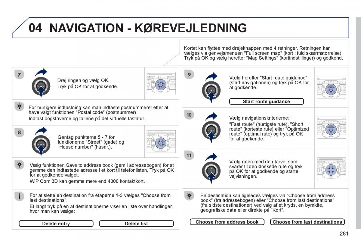 manual  Peugeot 5008 Bilens instruktionsbog / page 283