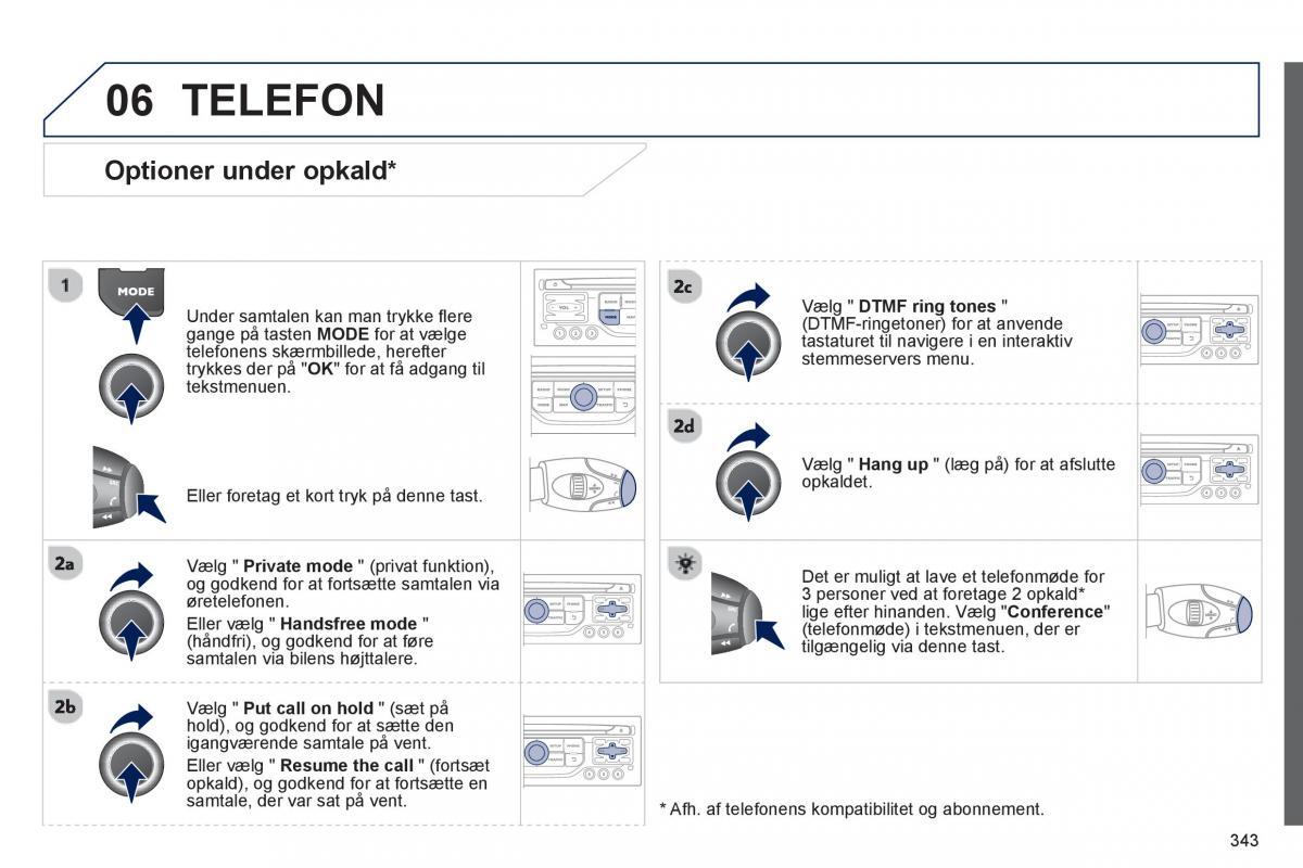 manual  Peugeot 5008 Bilens instruktionsbog / page 345