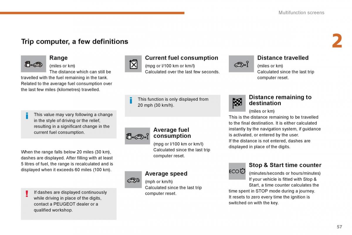 Peugeot 5008 owners manual / page 59