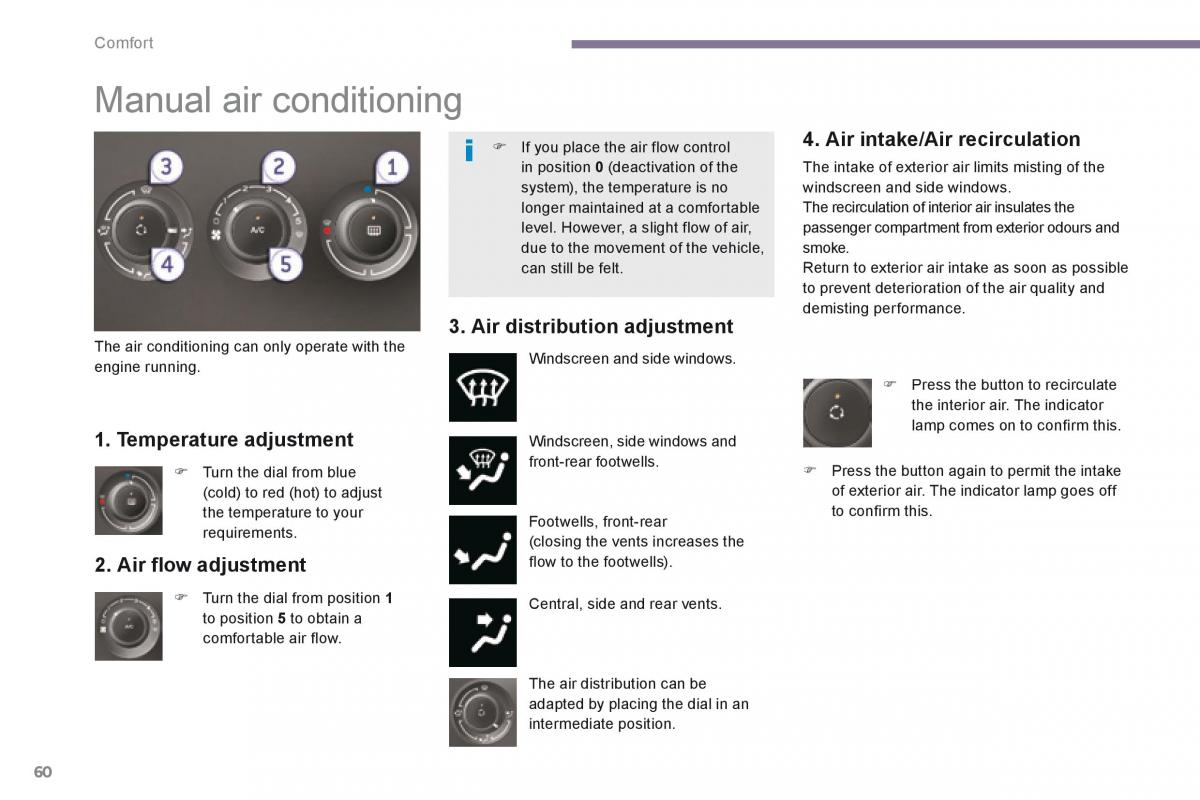 Peugeot 5008 owners manual / page 62