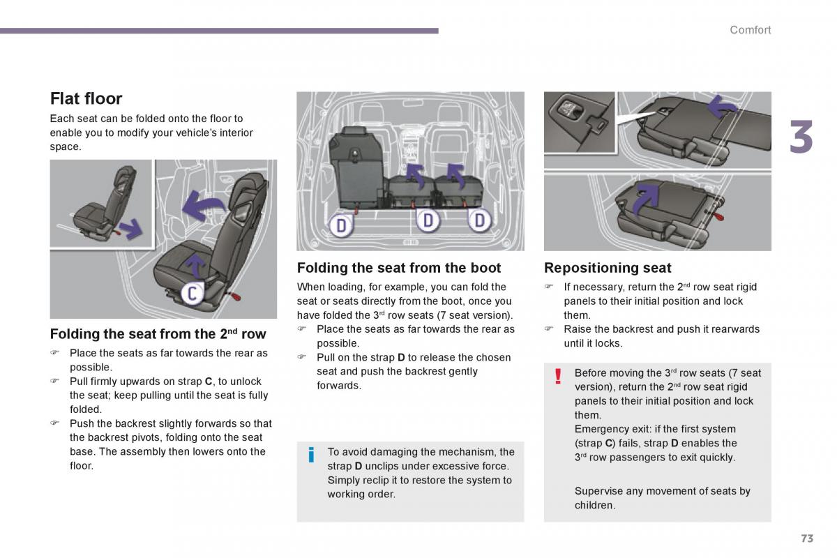 Peugeot 5008 owners manual / page 75