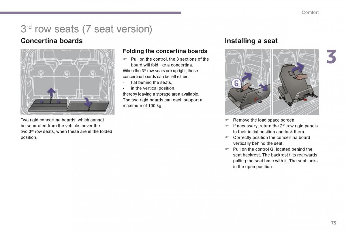 Peugeot 5008 owners manual / page 77