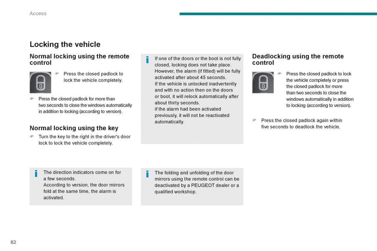 Peugeot 5008 owners manual / page 84