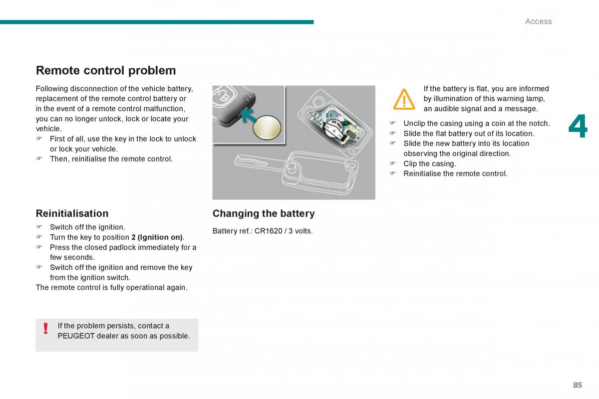 Peugeot 5008 owners manual / page 87