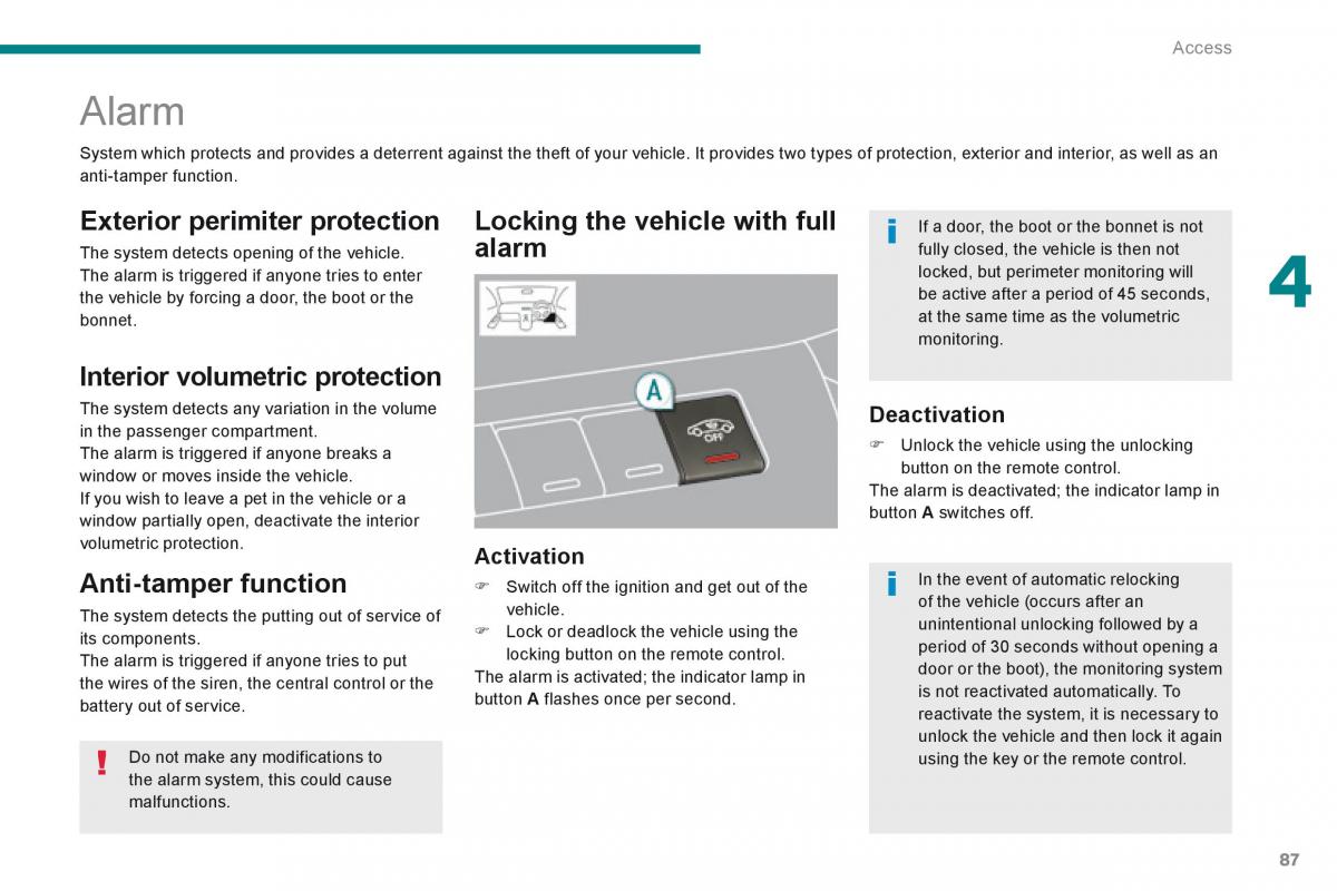 Peugeot 5008 owners manual / page 89