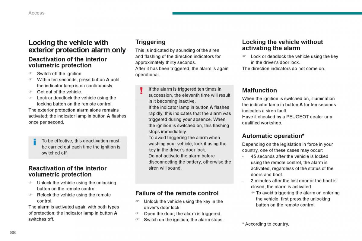 Peugeot 5008 owners manual / page 90