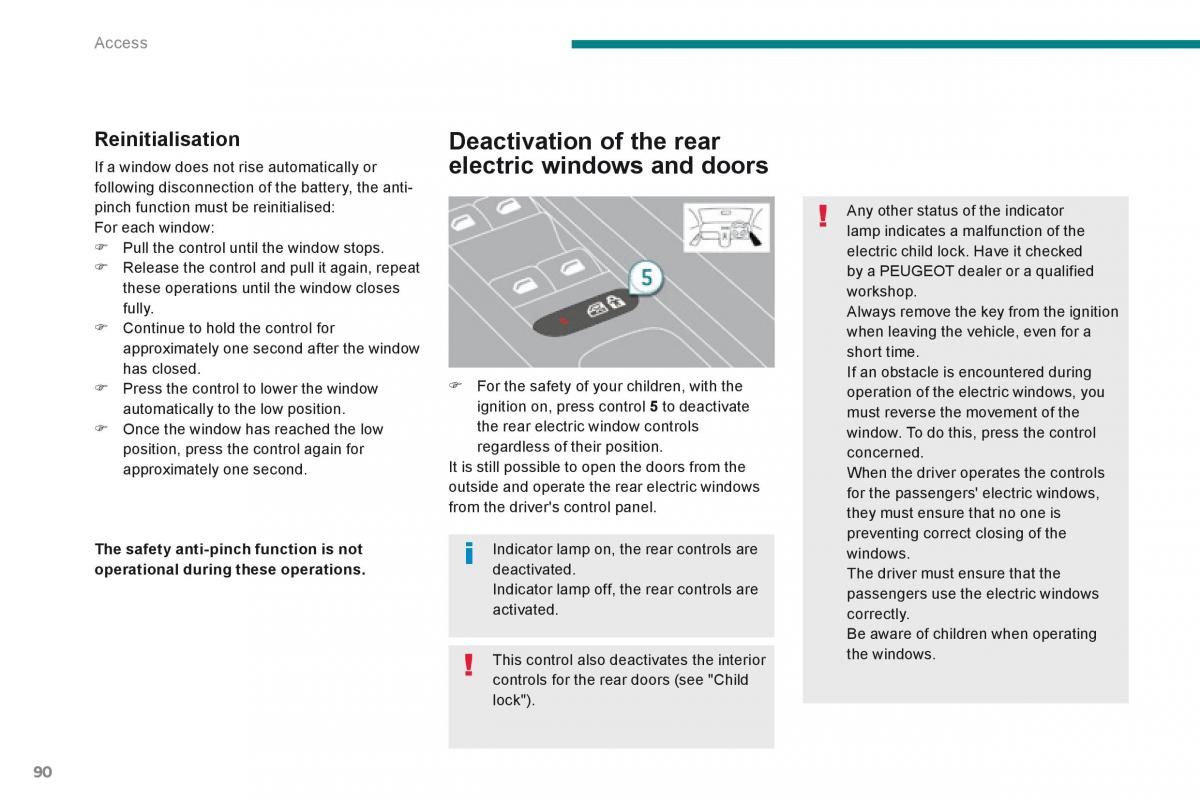 Peugeot 5008 owners manual / page 92