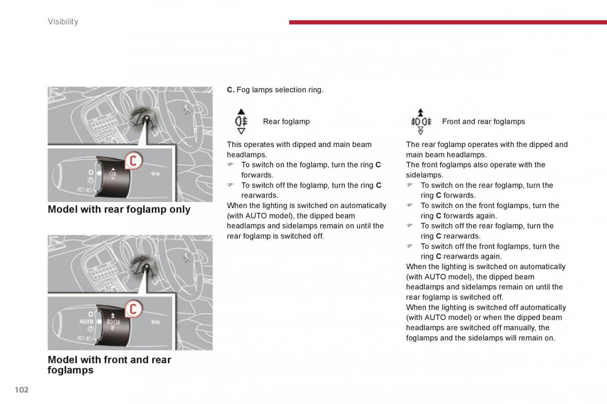 Peugeot 5008 owners manual / page 104