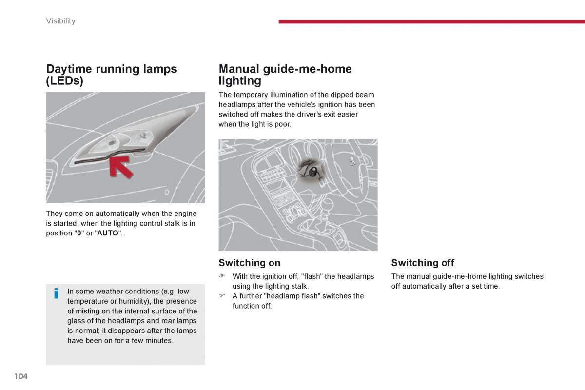 Peugeot 5008 owners manual / page 106