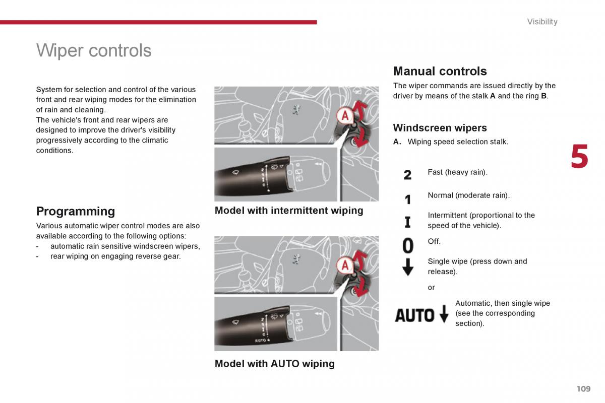 Peugeot 5008 owners manual / page 111