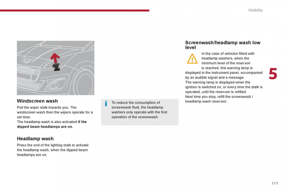 Peugeot 5008 owners manual / page 113