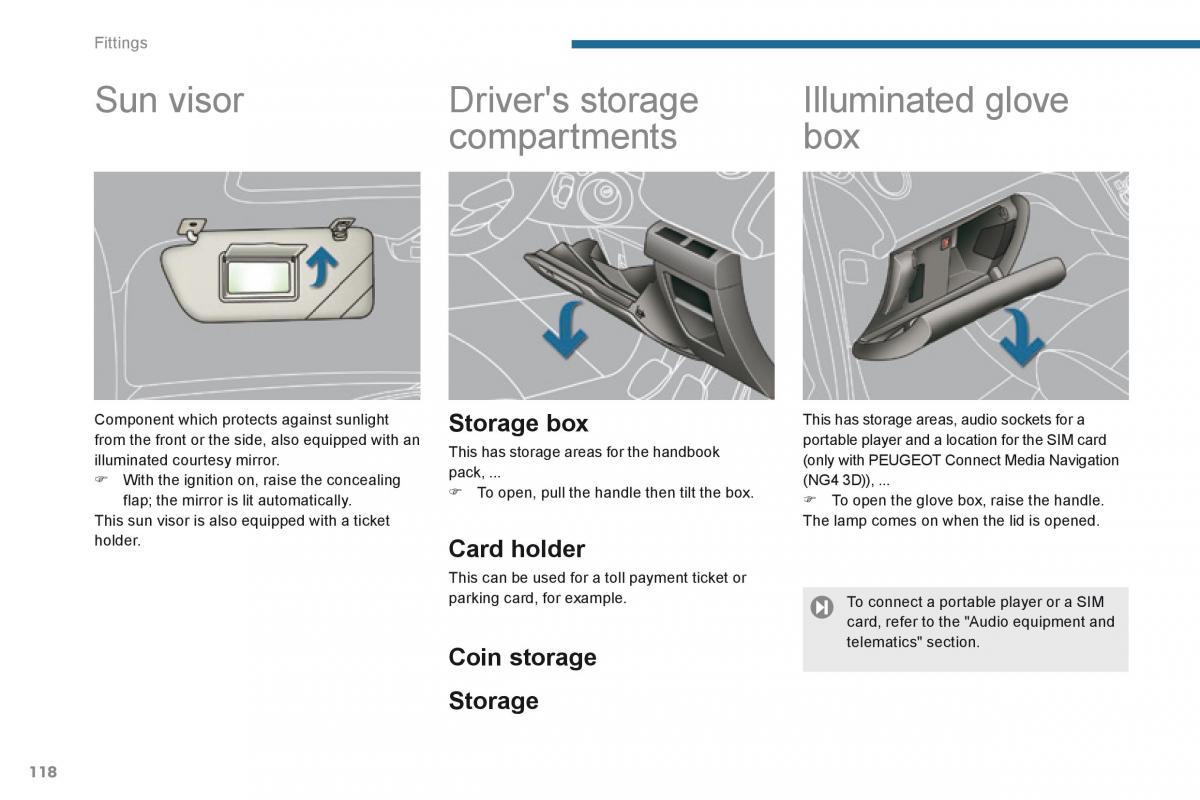 Peugeot 5008 owners manual / page 120