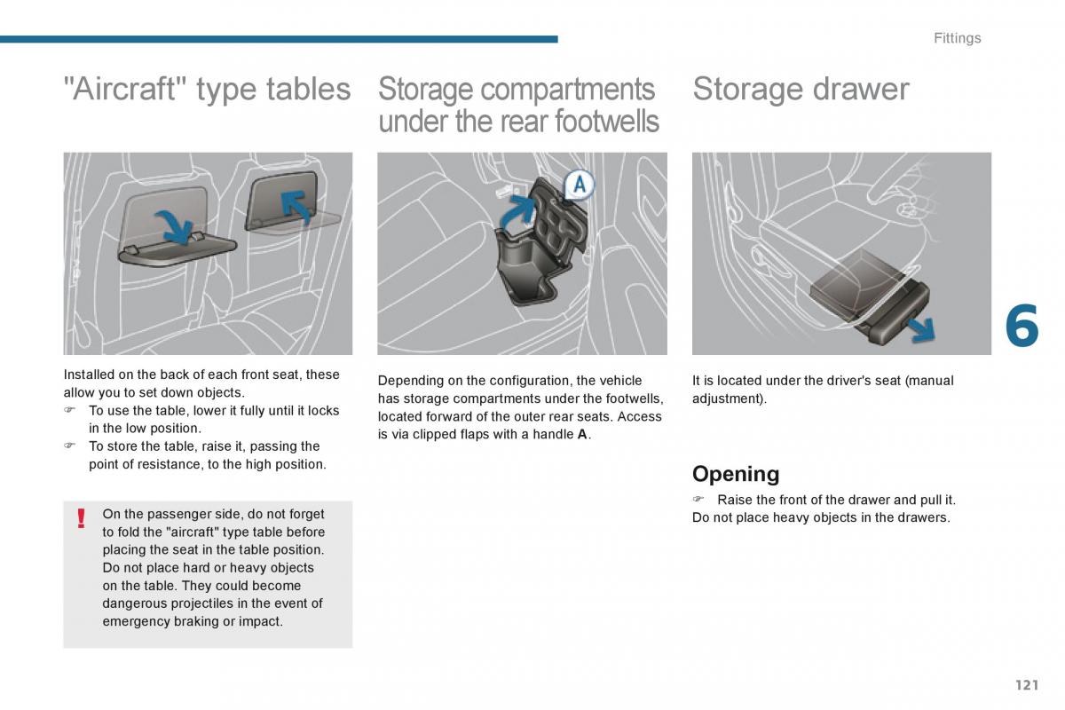 Peugeot 5008 owners manual / page 123