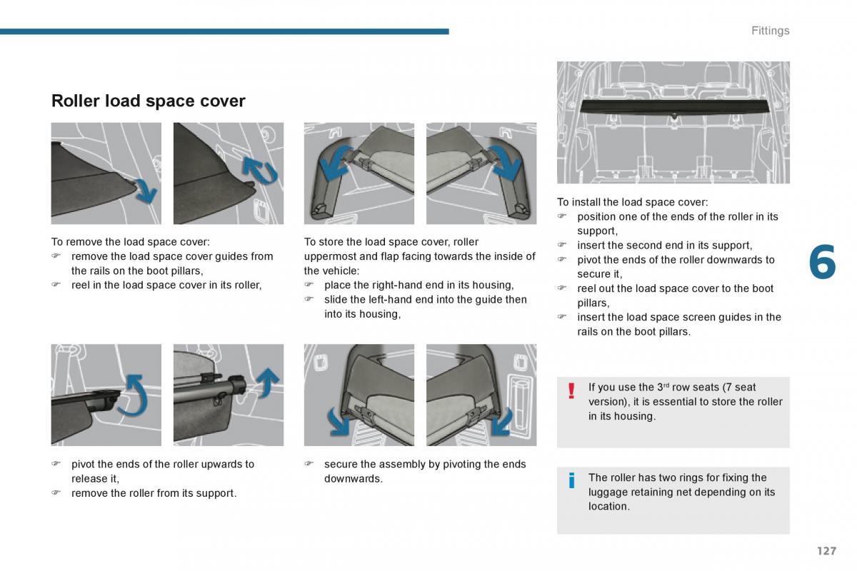 Peugeot 5008 owners manual / page 129