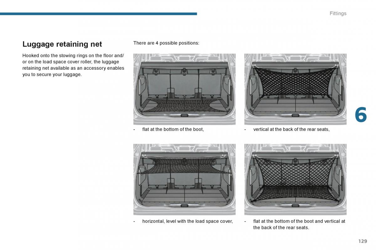 Peugeot 5008 owners manual / page 131