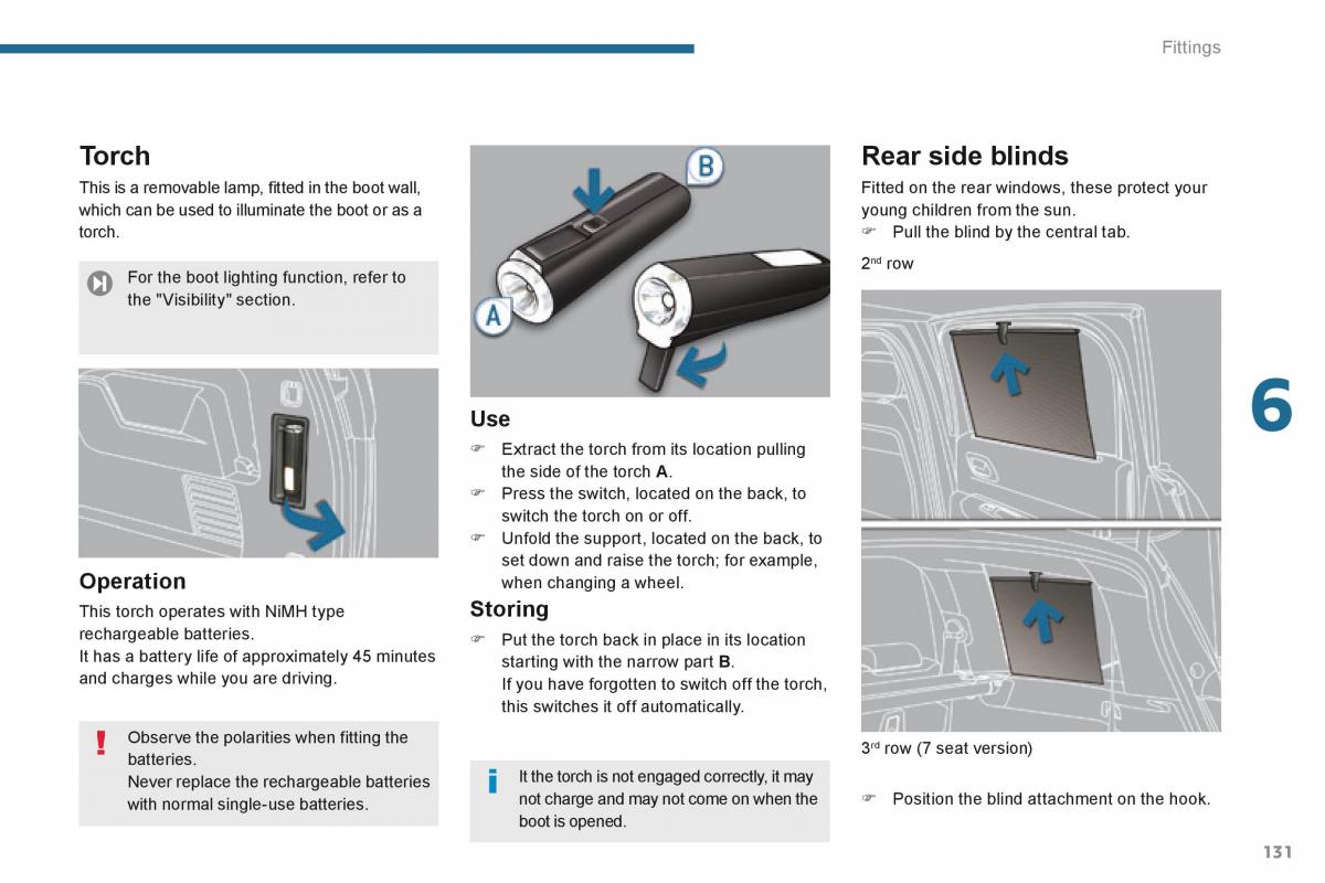 Peugeot 5008 owners manual / page 133