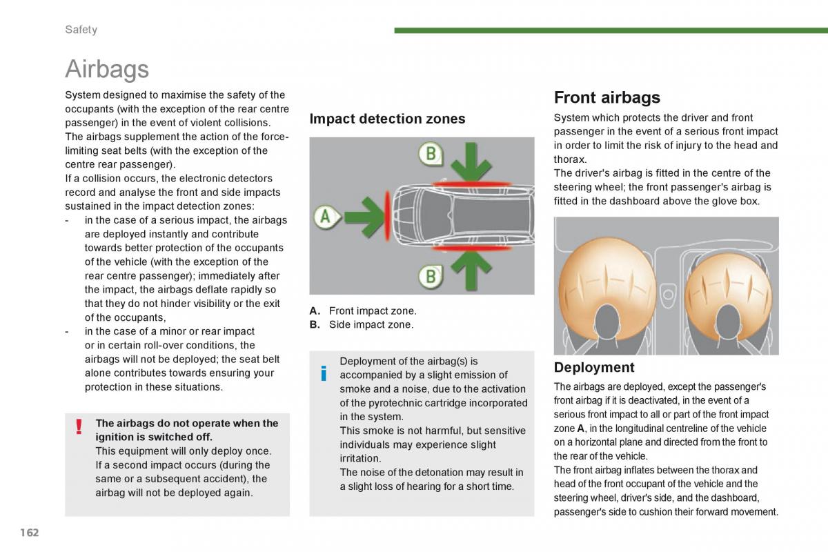 Peugeot 5008 owners manual / page 164