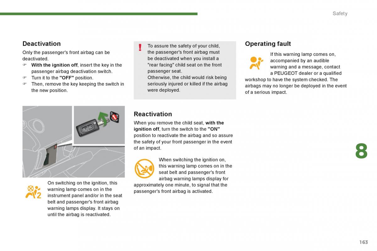 Peugeot 5008 owners manual / page 165