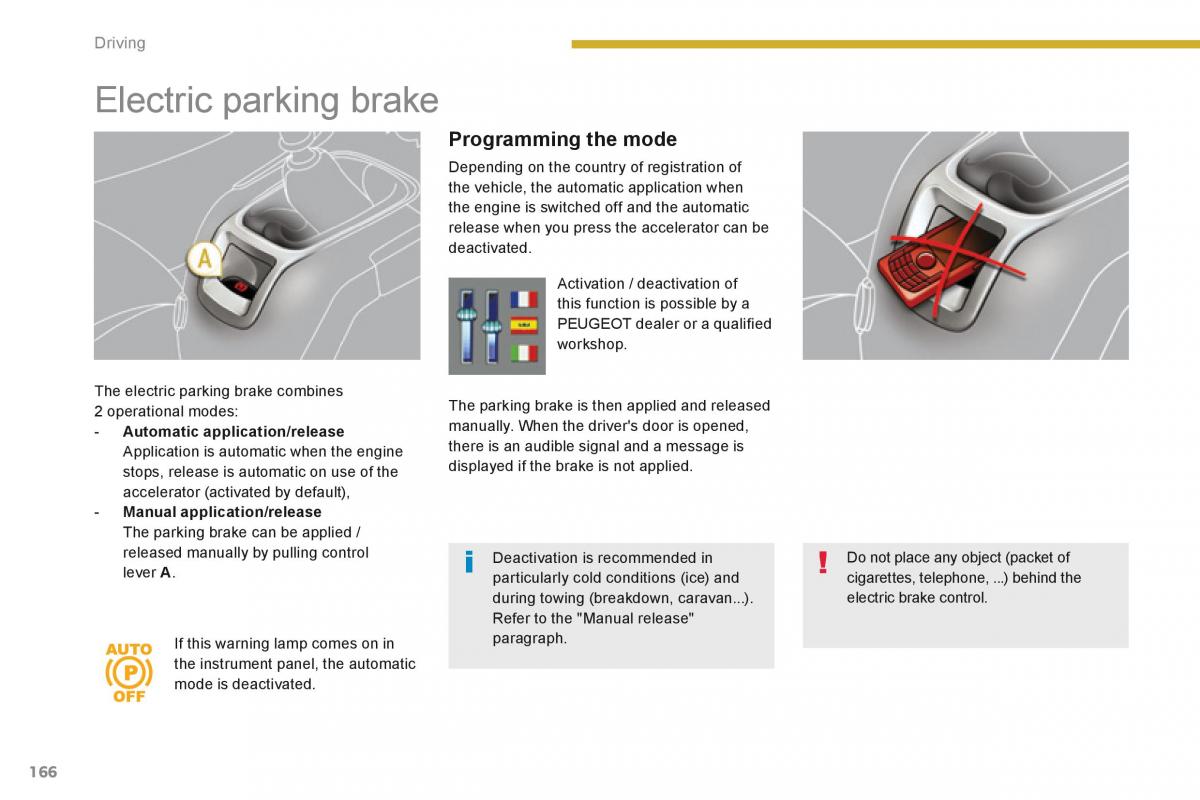 Peugeot 5008 owners manual / page 168