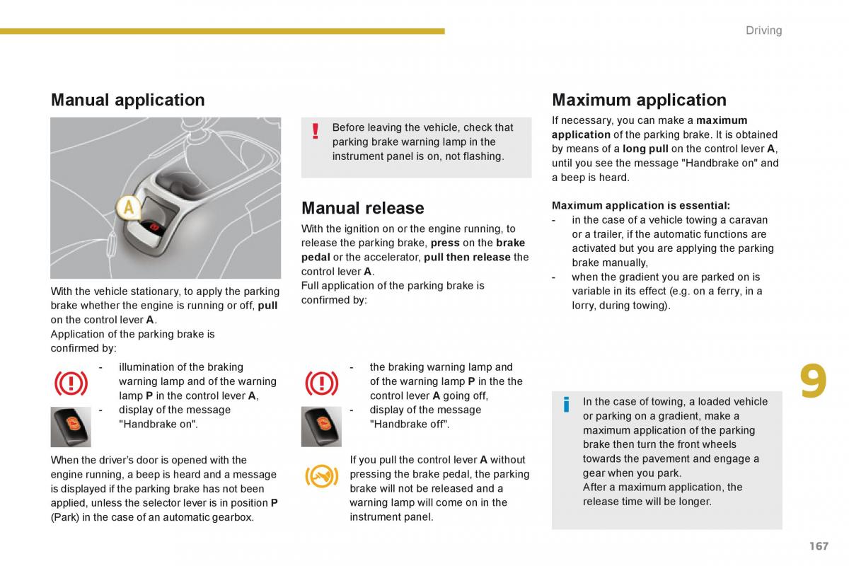 Peugeot 5008 owners manual / page 169