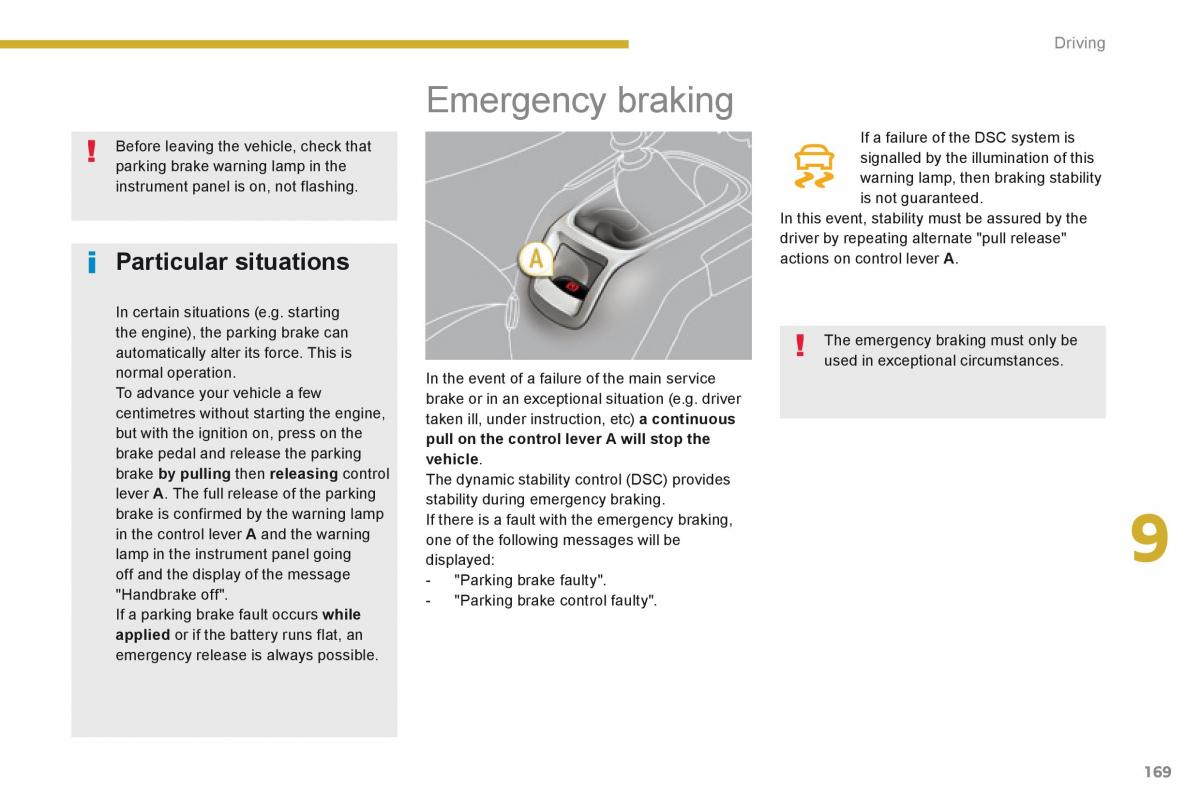 Peugeot 5008 owners manual / page 171